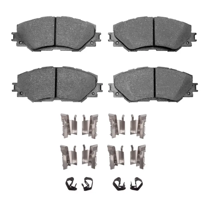 R1 Semi-Metallic Front Brake Pad & Hardware Kit For 2006–2019 Lexus Hs250H 1