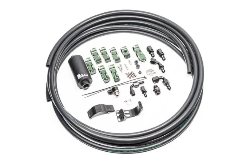 Radium Engineering Stainless Steel Fuel Hanger Plumbing Kit – Includes Filter, Early Nissan Applications 1