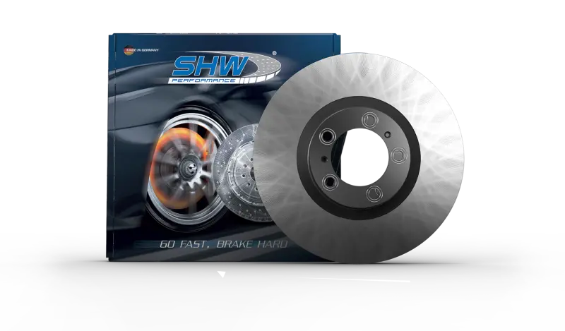 Shw High-Performance Brake Rotor — Right Rear, 2017–2020 Porsche Panamera 4 (3.0L, 18") 1
