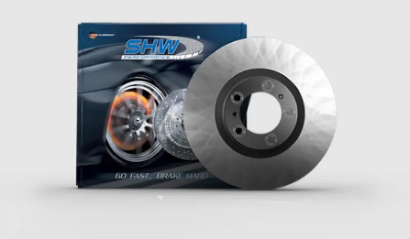 Shw High-Performance Brake Rotor — Right Rear, 2017–2020 Porsche Panamera 4 (3.0L, 18") 2