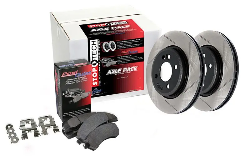 Street-Style Slotted Rear Brake Rotor Pack – Direct Replacement 1