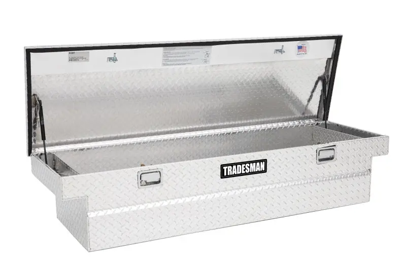 Tradesman Aluminum Crossbed Truck Tool Box – Single-Lid, 70-Inch Length, Brite Finish 1