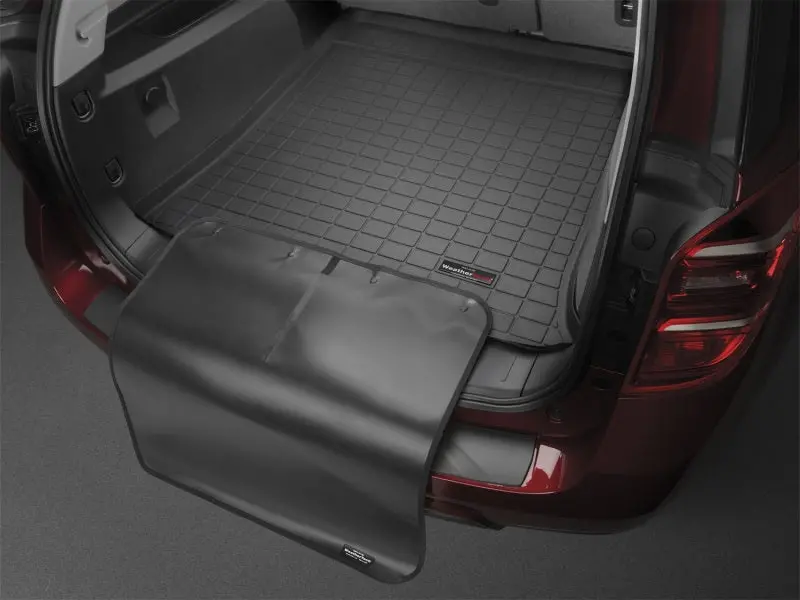 Weathertech Custom Cargo Liner – Tan, With Bumper Protector, Fits 2018+ Buick Enclave 1