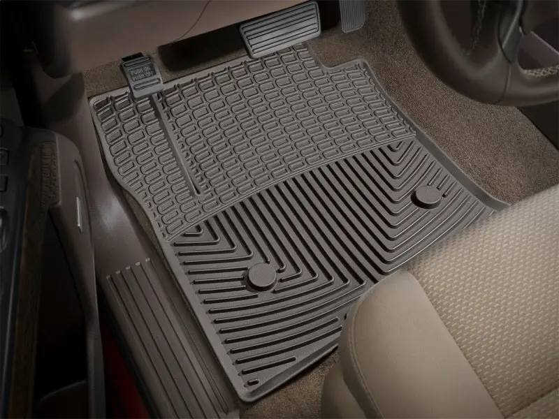 Weathertech Rear Floor Mats – Rubber, Cocoa Color, For 2017+ Gmc Acadia & Acadia Denali 1