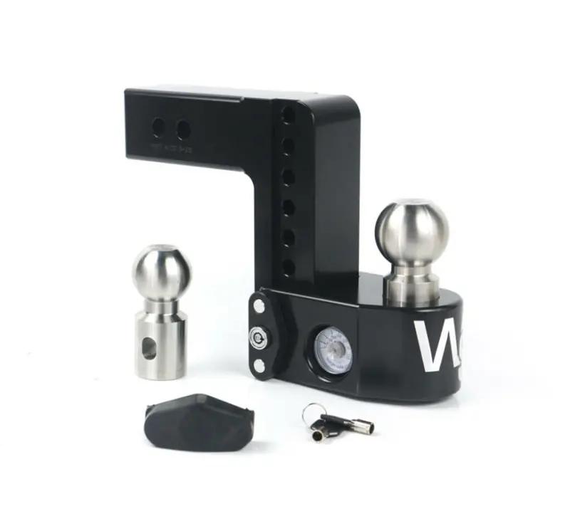 Weigh Safe 8-Inch Drop Receiver Hitch With Integrated Digital Scale – 2" Shank, 8,000 Lb Gtw / 18,500 Lb Gtwr (Black Cerakote) 1