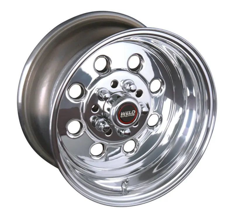 Weld Draglite 15X10 Polished Aluminum Wheel – 5X4.5 & 5X4.75 Bolt Pattern, 6.5In Backspace, Non-Beadlock Design 1