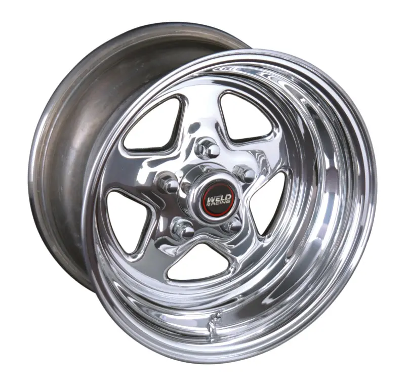 Weld Prostar 15X10 Polished Aluminum Wheel — 5X4.5 Bolt Pattern, 5.5In Backspace, Non-Beadlock 1