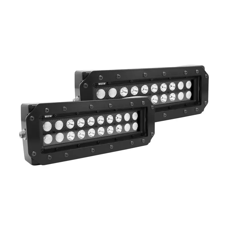 Westin Hdx Flush Mount B-Force Led Light Kit (Set Of 2) W/Wiring Harness - Black 2