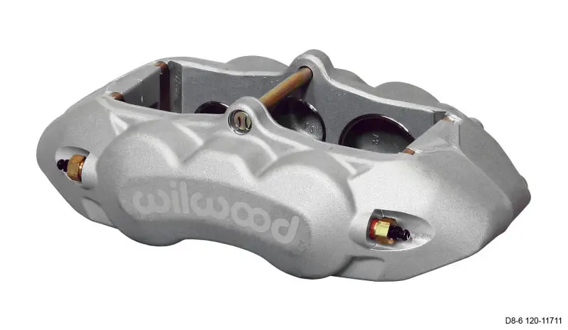 Wilwood D8-6 Right-Hand Front Brake Caliper – Clear-Anodized Finish, Triple-Piston Design (1.88″/1.38″/1.25″), 1.25″ Disc Compatible 1