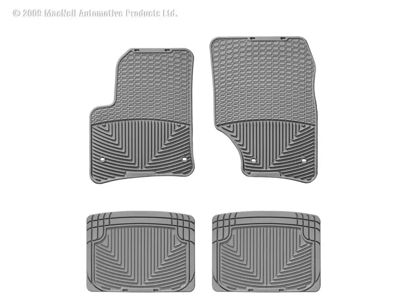 Wt Rubber Rear Floor Mats – Gray 1